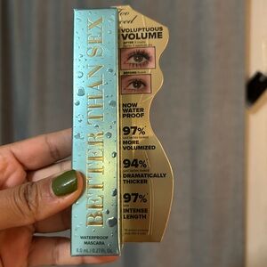 Too Faced Better Than Sex Waterproof Mascara in Teal and Gold